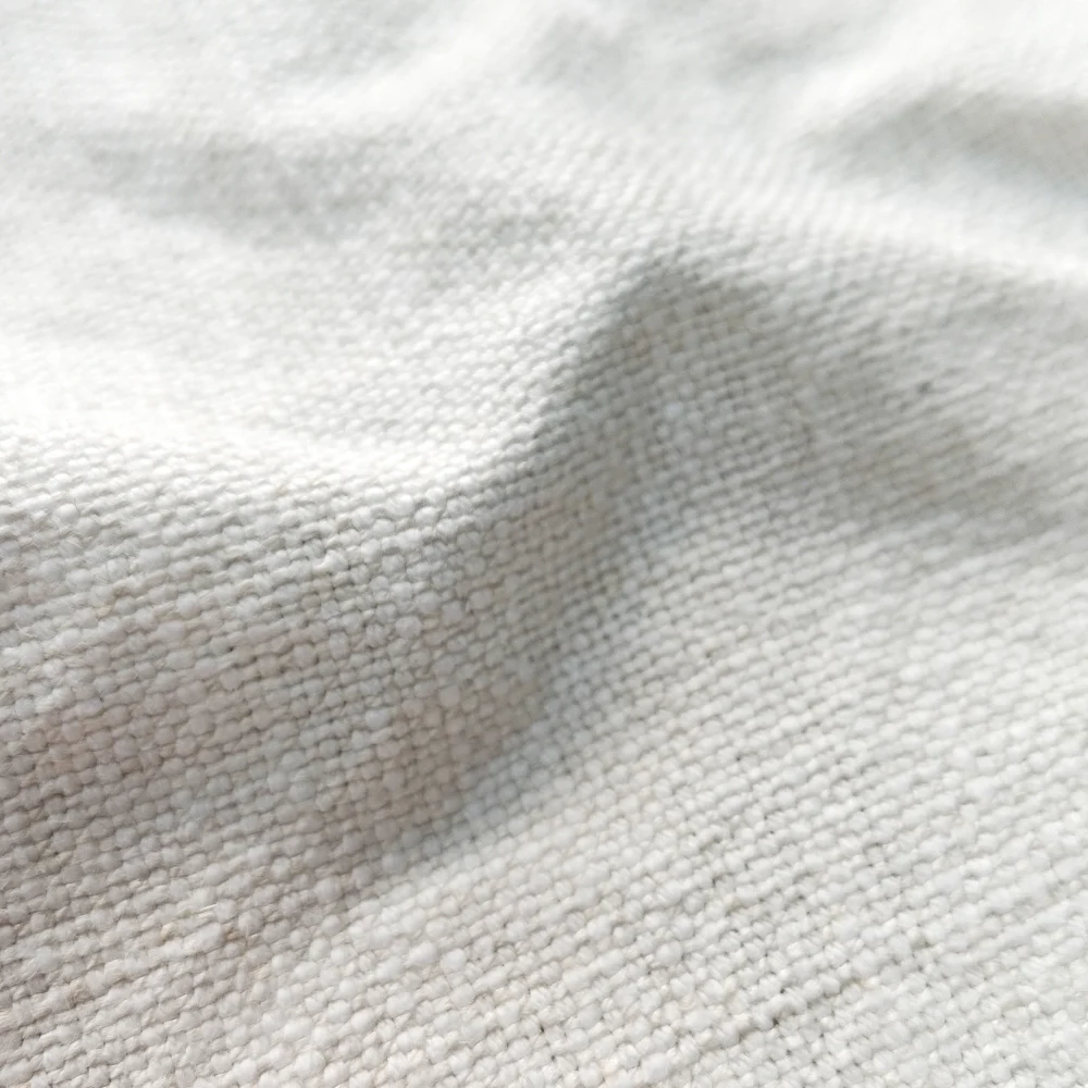 Heavyweight Organic Cotton-Linen Blend Blackout Curtain Fabric and Flax Linen Plain Style for Upholstery Online in Bangladesh