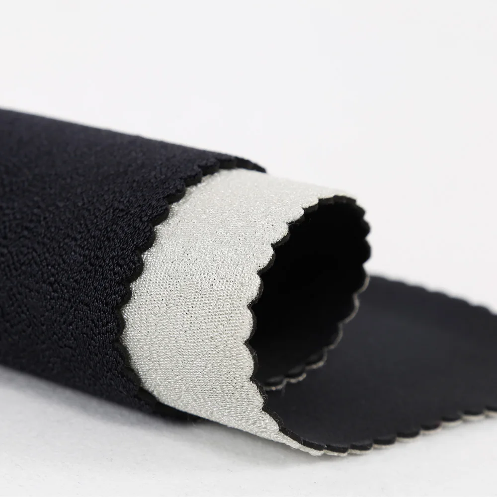 Colorful Mercerized Neoprene Plush Nylon Sponge Hook and Loop Neoprene Fabric