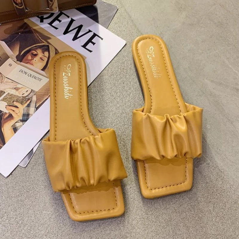 Wholesale Cheap Colourful Bow Slip On Flat Casual Womens Sandals