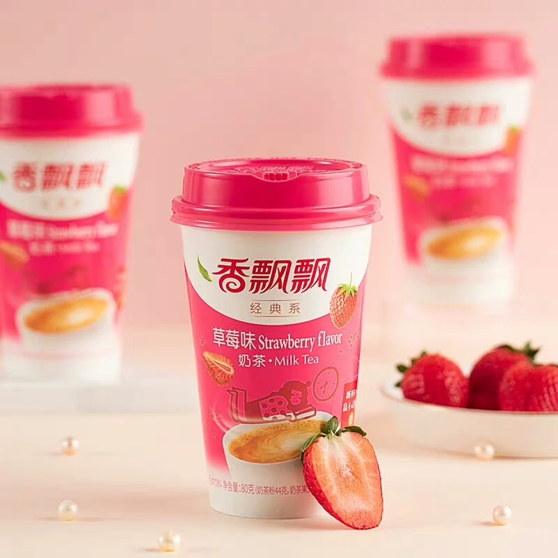 Hot selling milk tea powder 80g instant milk tea powder with various flavors