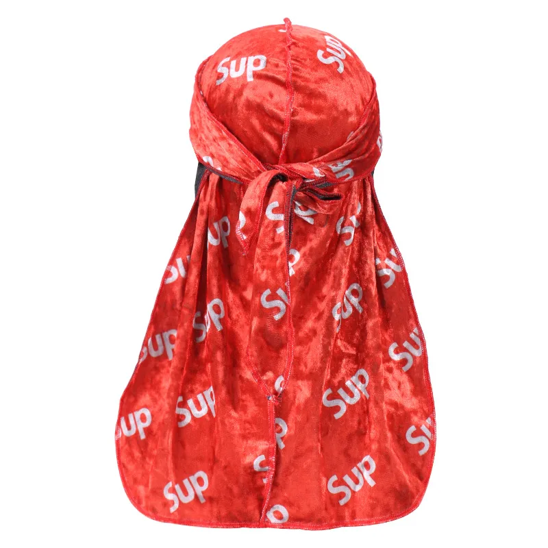 Wholesale Mommy and Me Bonnet and Durag Vendor Custom Cotton Head Scarf Scrunchie Hairband Satin Durags Bandana Velvet Durag