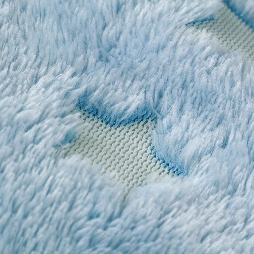 Absorbent Mattress Is Safe Environmentally Friendly Comfortable Durable Bath Mat Love Pattern Flannel Pink Glow in The Dark