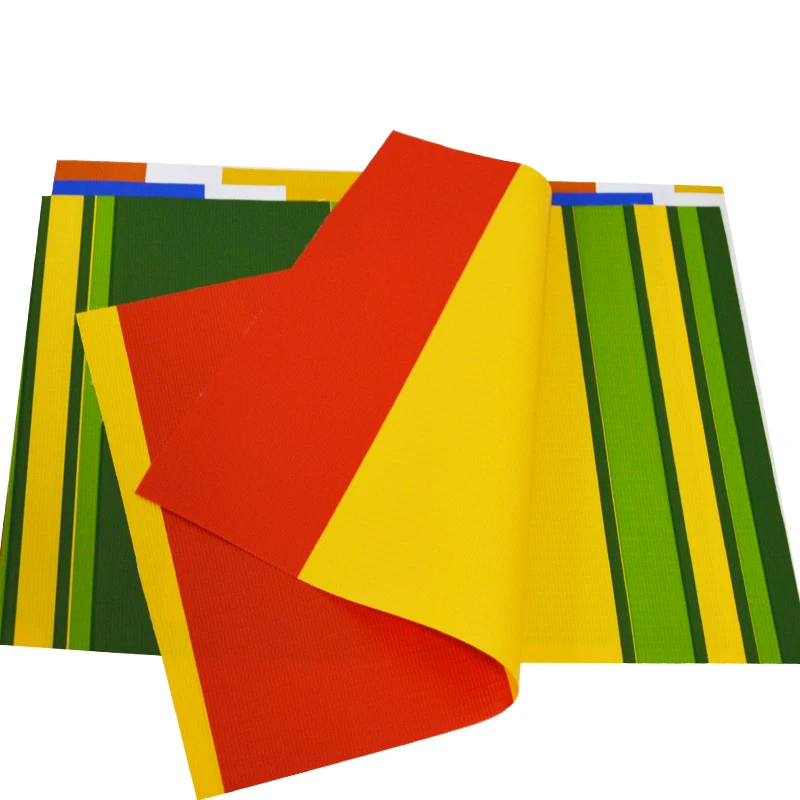 Prix bon marche Bache en PVC de couleur brillante a rayures bache etanch