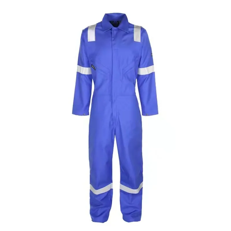Flame Resistant Long Sleeve Overall Fire Retardant Workwear Coverall Durable Bizflame 88/12- 88% Cotton 12% Nylon Safety Coveral