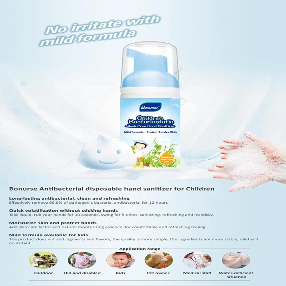 Foam Waterless Sample Free Basic Cleaning Antibacterial Liquid Foaming Soap Antiseptic Toilet Spray Hospital Hand Sanitizers