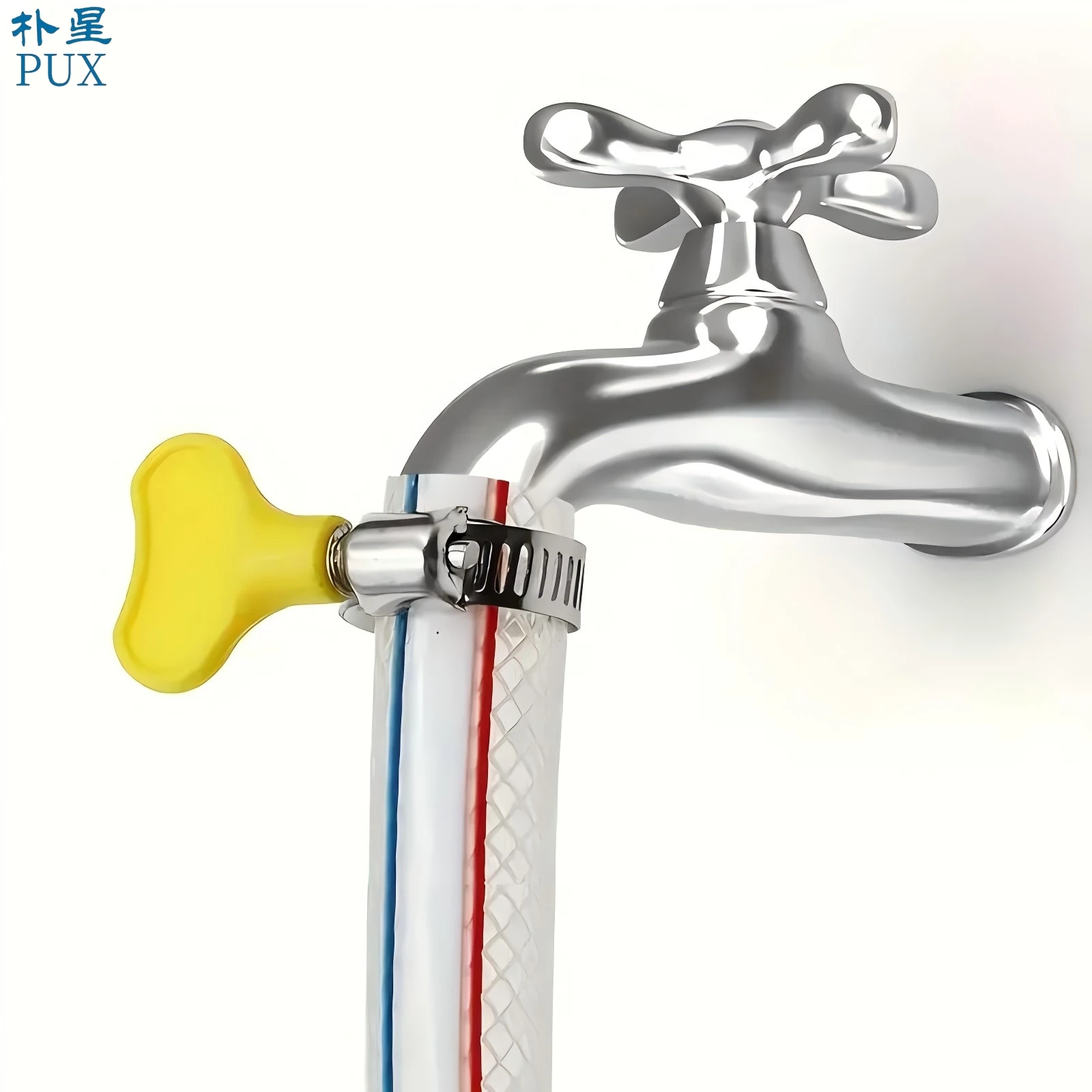 Stainless steel hose clamp Worm gear clamp Adjustable range hose clamp with handle for automotive and mechanical applications