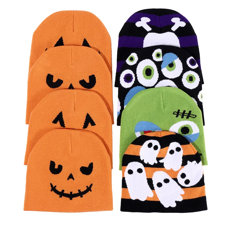 Wholesale Grimace Creative Funny  Knitted Hat  Japanese  Wool Hat Cute Cute Pullover Halloween Hat
