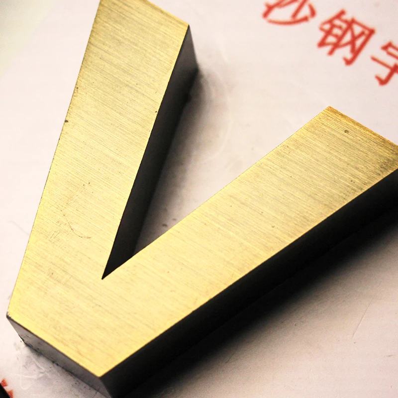 Custom-made new stainless steel 3D metal monogram wall sign, free design