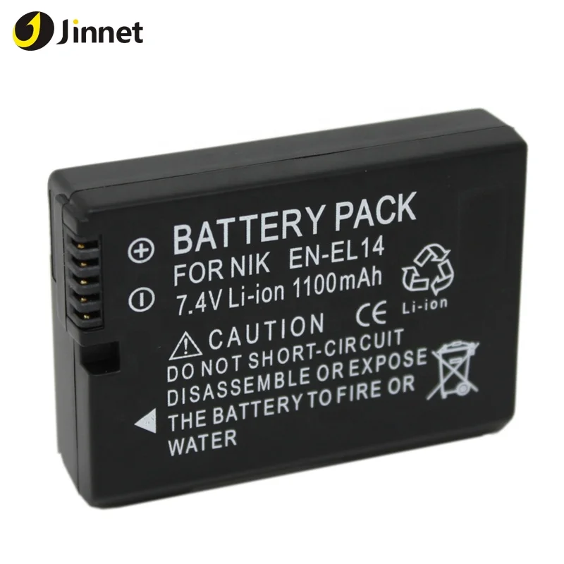 Jinnet 7 4 В литиевая батарея EN-EL14 для Ni kon D5500 D5100 D5200