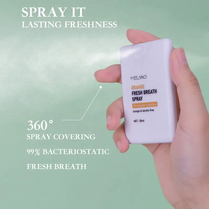 Lemon Mint Flavor Mouth Bad Breath Refresh 24h Lasting Small Portable Oral Spray Travel Size