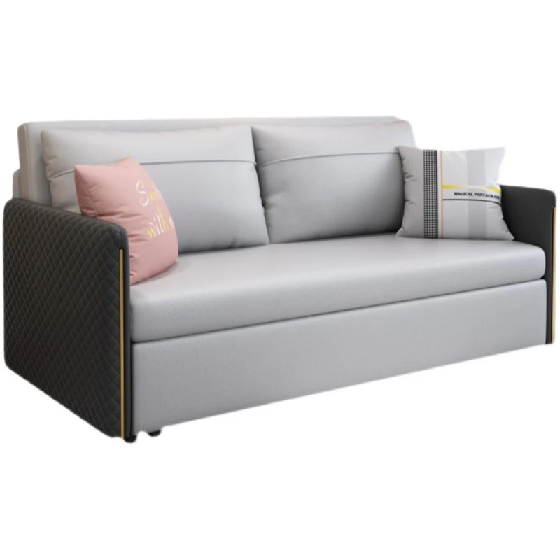 leather bed and sofa 2 in 1 high quality newest design Cheap price night and day sofa beds