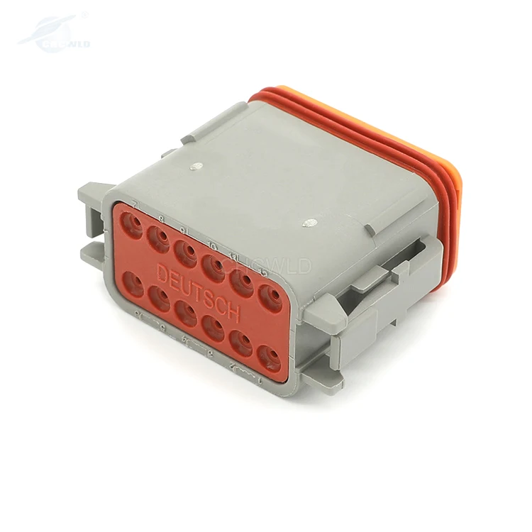 Original Deutsch DT 12 Pin Gray Male and Female Auto Waterproof Electrical Wire to Wire Connector Plug DT06-12S DT04-12P