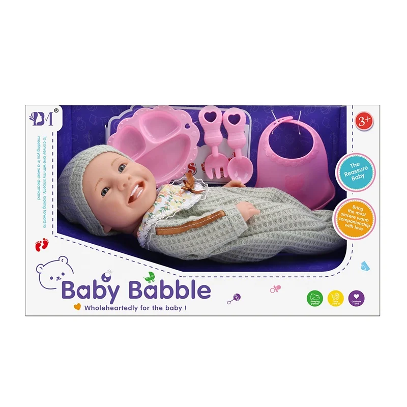 New Year Gift Simulation Baby Doll Full Body Silicone 12inch smile Vinyl Custom  mini silicone reborn doll