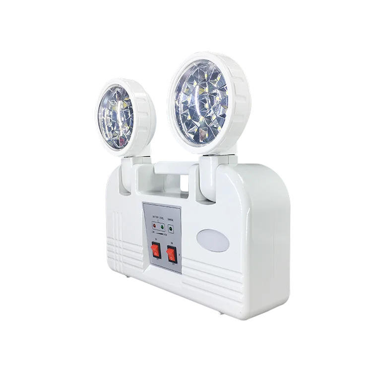
Wall Mount Emergency Portable Rechargeable Led Magnetic Work Two Head Light 