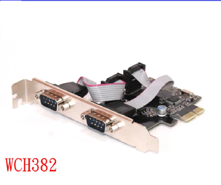 PCI EXPRESS TO RS232  SERIAL 2 PORTS CONVERTER WCH382 CHIP