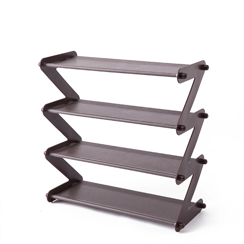 Household simple assembled Z-type shoe rack