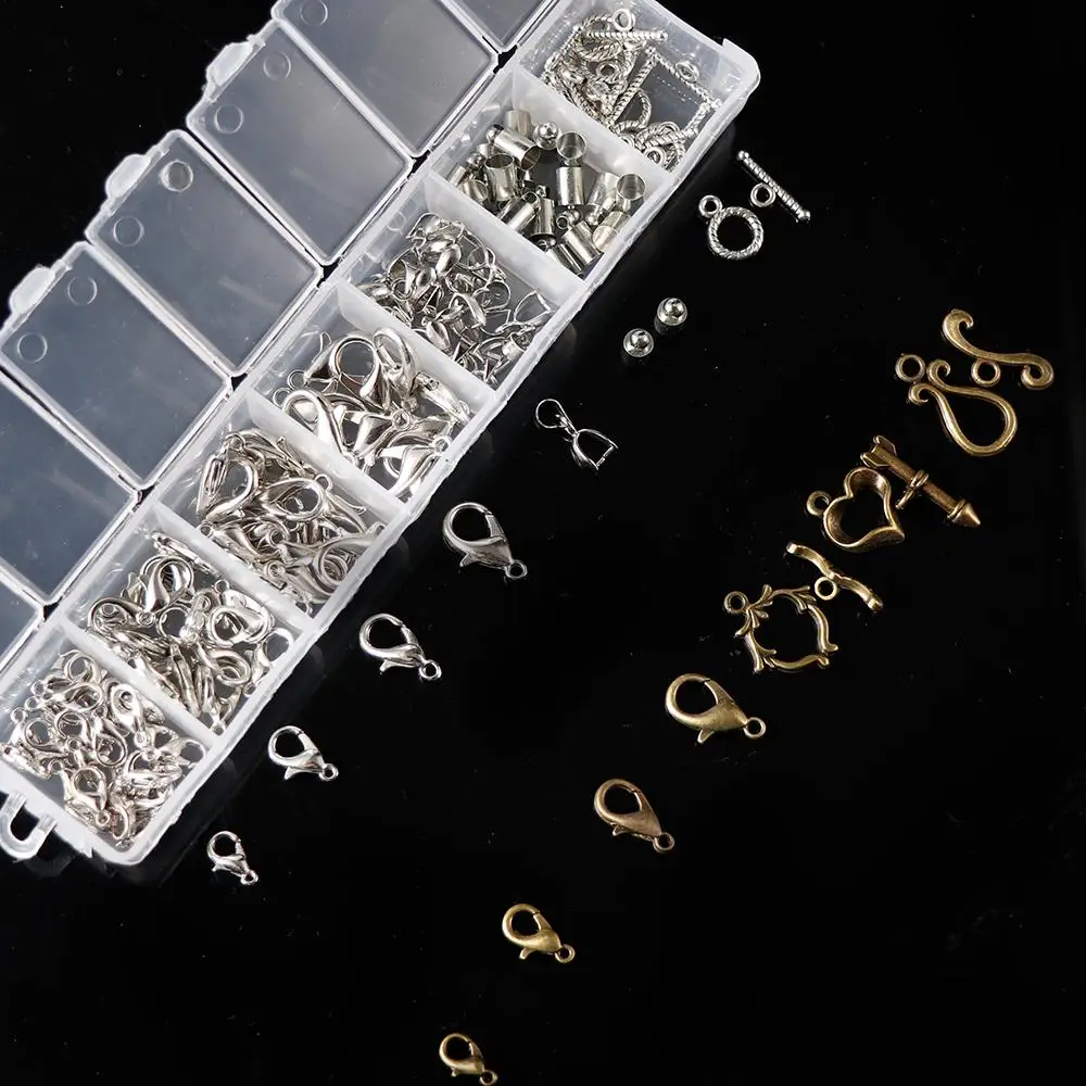 Mix 7 Styles White K Ancient green OT Buckle Copper Code Pendant Hook Lobster Buckle Jewelry Accessories & Findings