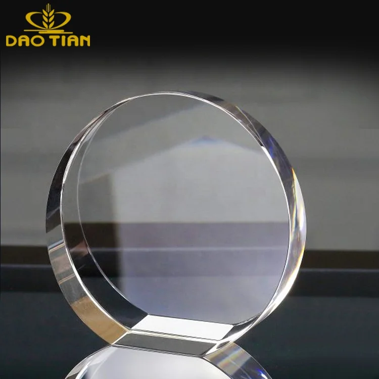 Оптовая продажа k9 пустые кристаллы для спортивных мероприятий сувениры стеклянная табличка наградная награда круглые 3D-лазерной гравировки