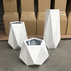 Large Modern Outdoor Rectangular Square Stainless Steel Planter