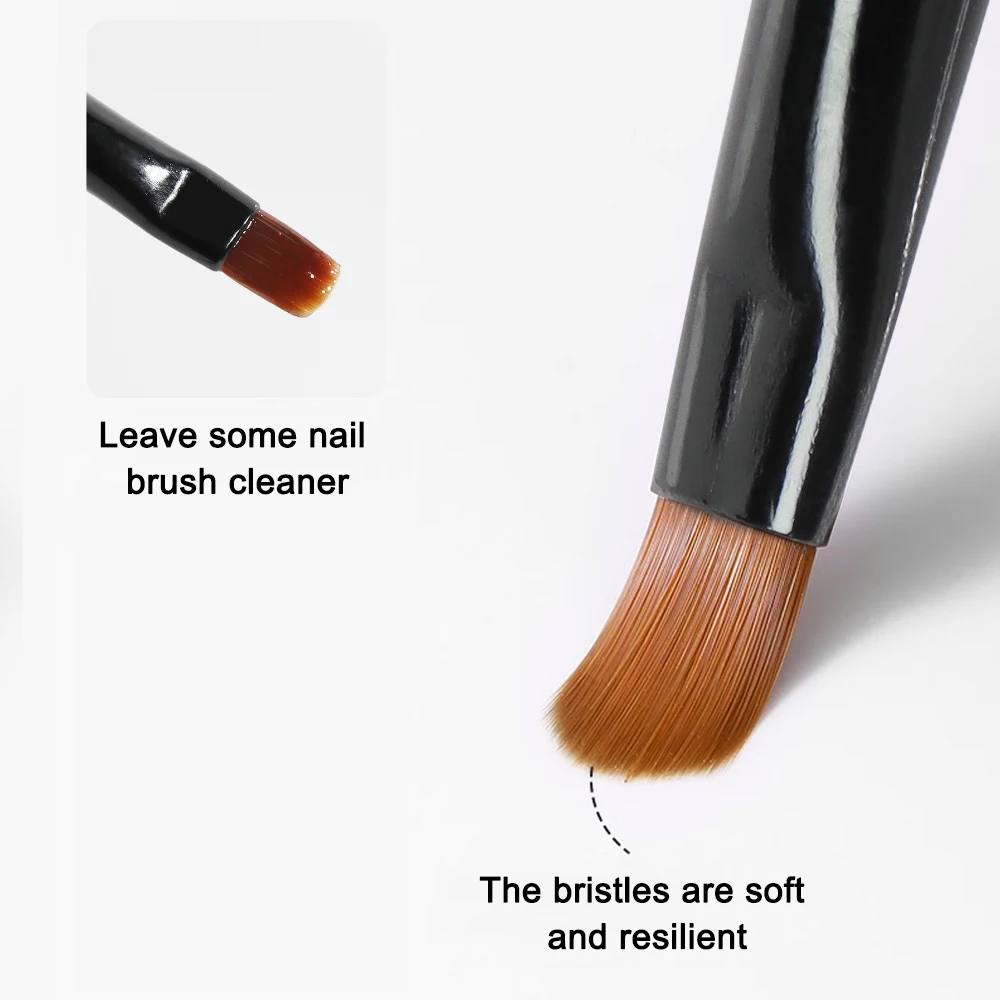 Beautilux Professional Nail Polish Clean up Brush Manicure Diy Nail Cleanser Liquid Plus Washing Nail Tools