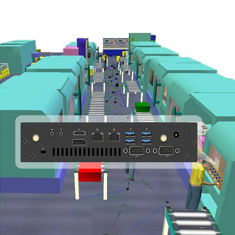 
TOPFEEL T68PRO mini pc i7 windows10 portable embedded computer dual lan 8 usb industrial motherboard office business education 