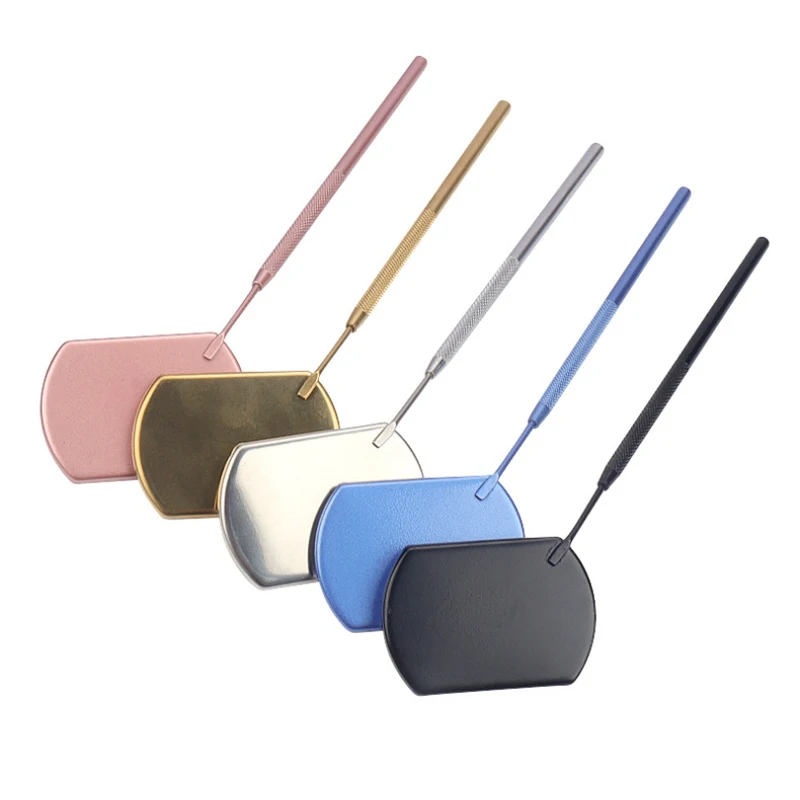 Competitive Price Custom Mirror With Logo Magnifying Round Mirror Handle Handheld Hand Held Makeup Mirrors For Home