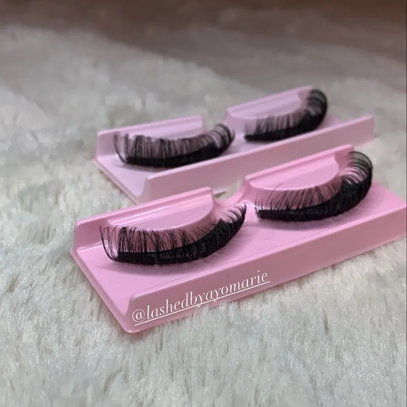 Wholesale strip lashes that look like eyelash extensions faux mink russian lashes d curl private label eyelash with box