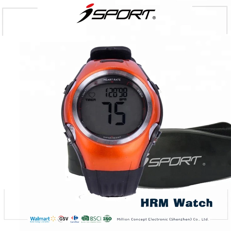 High Quality 5.3K ANT Wireless Compatible Transmission Heart Rate Monitor Chest Straps Chronograph Watch Set