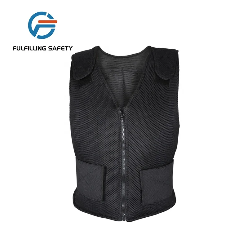 Mesh cooling vest with PCM pack safety cooling vest black