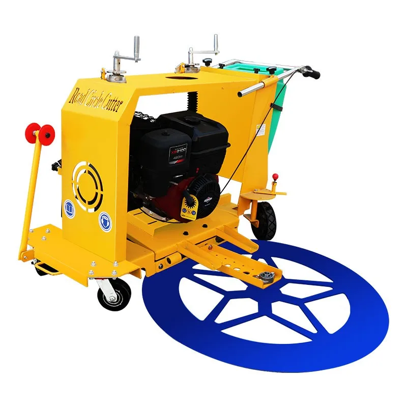 Road construction hand operated concrete cellar well cover cutter manhole circular cutting machine