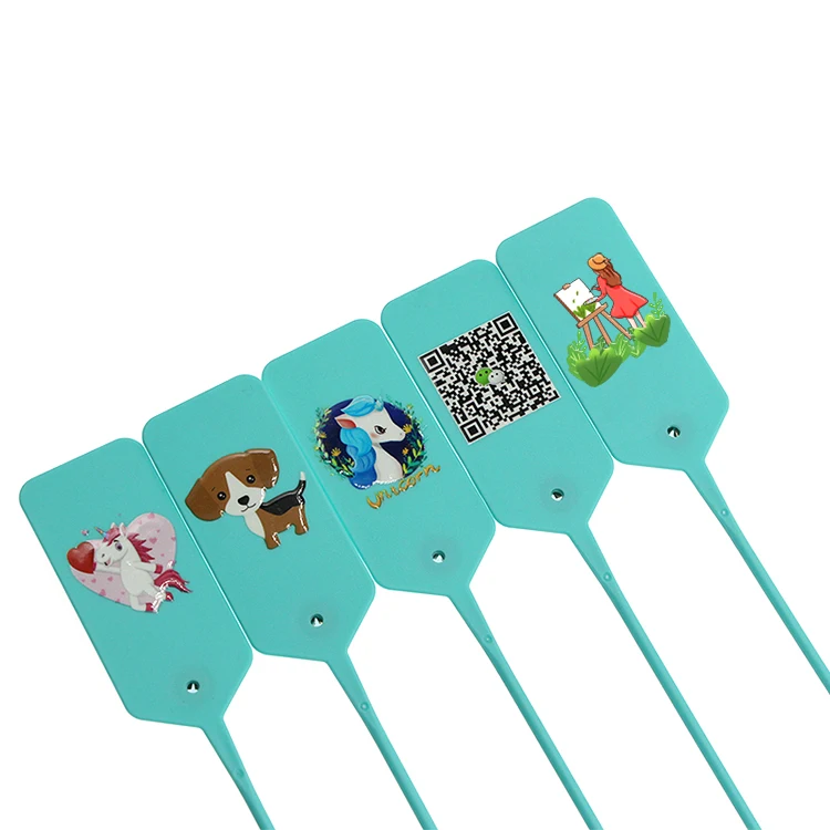 Lockable Garment Seals Disposable Tags Plastic Seal Lock Shoe-Tags Hang Tags Clothing