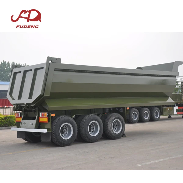Прочный 3 4 оси 25 30 cbm по индивидуальному заказу U квадратной формы самосвал прицеп задние для продажи