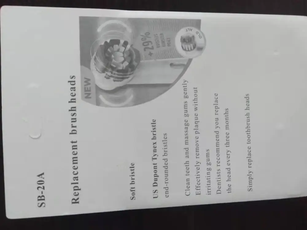 
Brush Head For Rotary Toothbrush Dupont Bristle SB-20A Compatible with oralB 