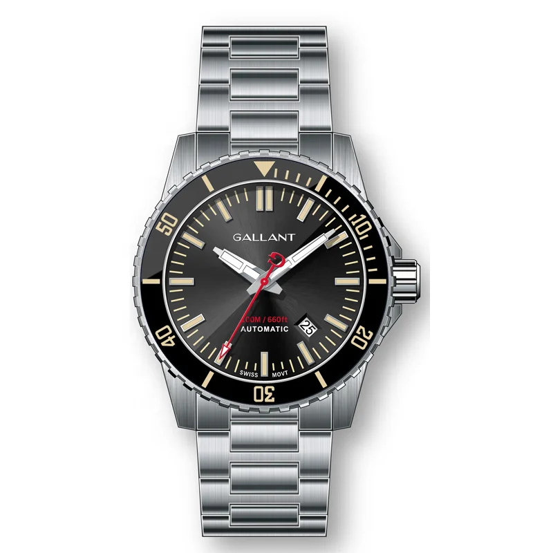 oem watch manufacturers custom superluminova bgw9 ceramic bezel/dial 20 atm nh35 automatic mechanical movement dive watch