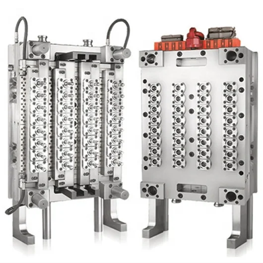 High quality PET preform mould with valve system and self lock