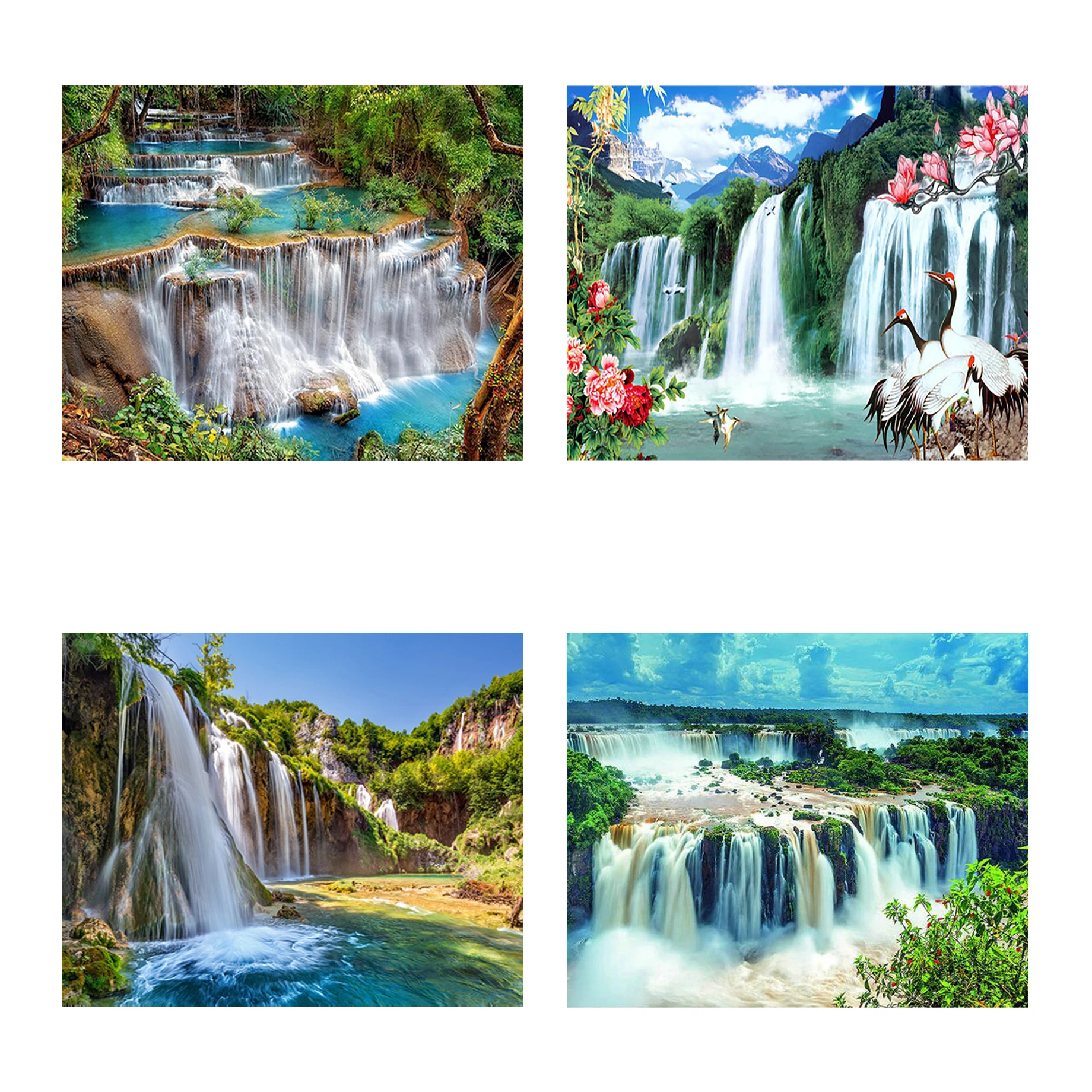 Алмазная 5D картина «Водопад» «сделай сам», вышивка крестиком, полноразмерная/круглая Алмазная вышивка, ручная работа, смола, подарочное изображение