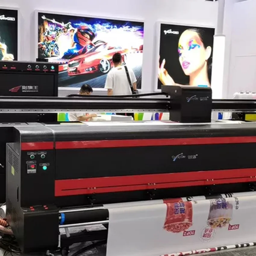 2.1m Textile Printing Machine Flag Making Machine High Quality Digital Fabric Sublimation Printer With 4 I3200 Headprints