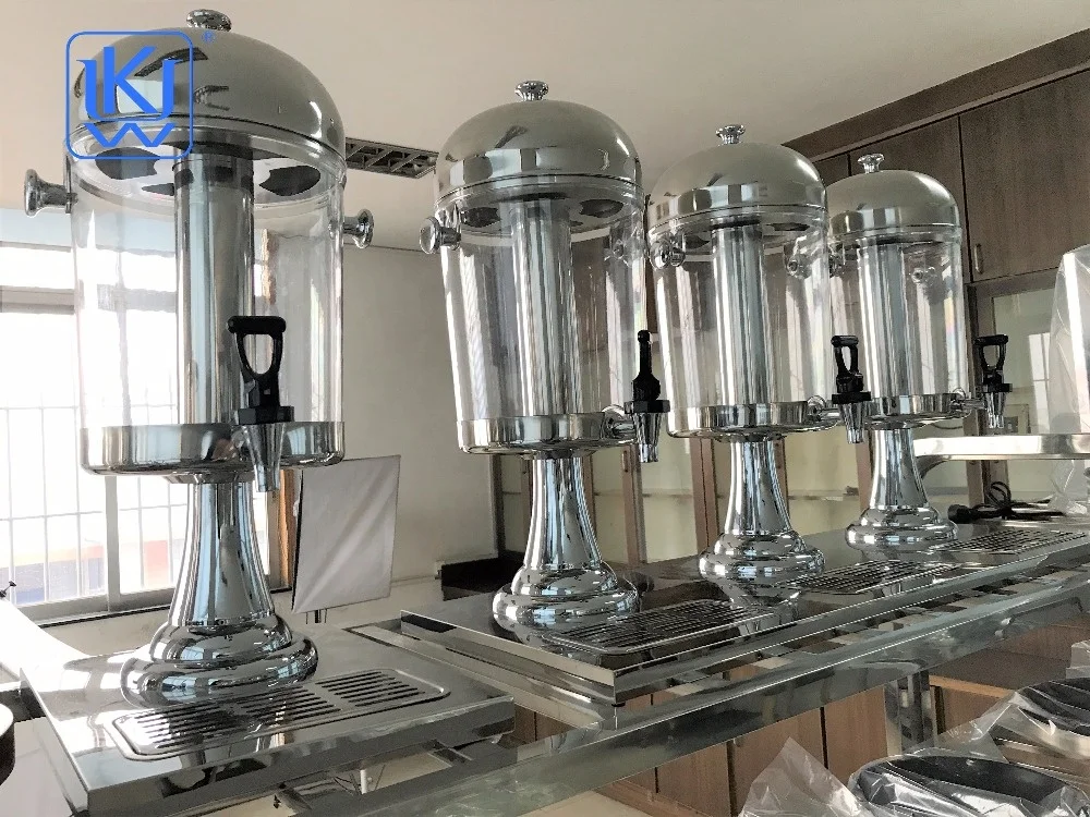 Wholesale Commercial Glass Fresh Orange Juice Dispenser Machines Juice Fountain For Buffet Restaurant