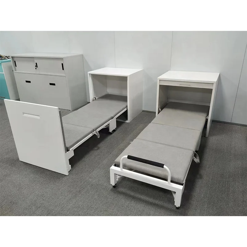 Office Workplace Use Metal Folding Bed Cabinet for Staff