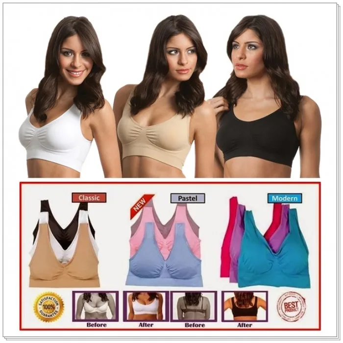 As Seen on TV 3pcs/set Sexy Seamless Push Up Bra Plus Size Underwear Wireless Seamless Bra With Pads In Denmark Japan