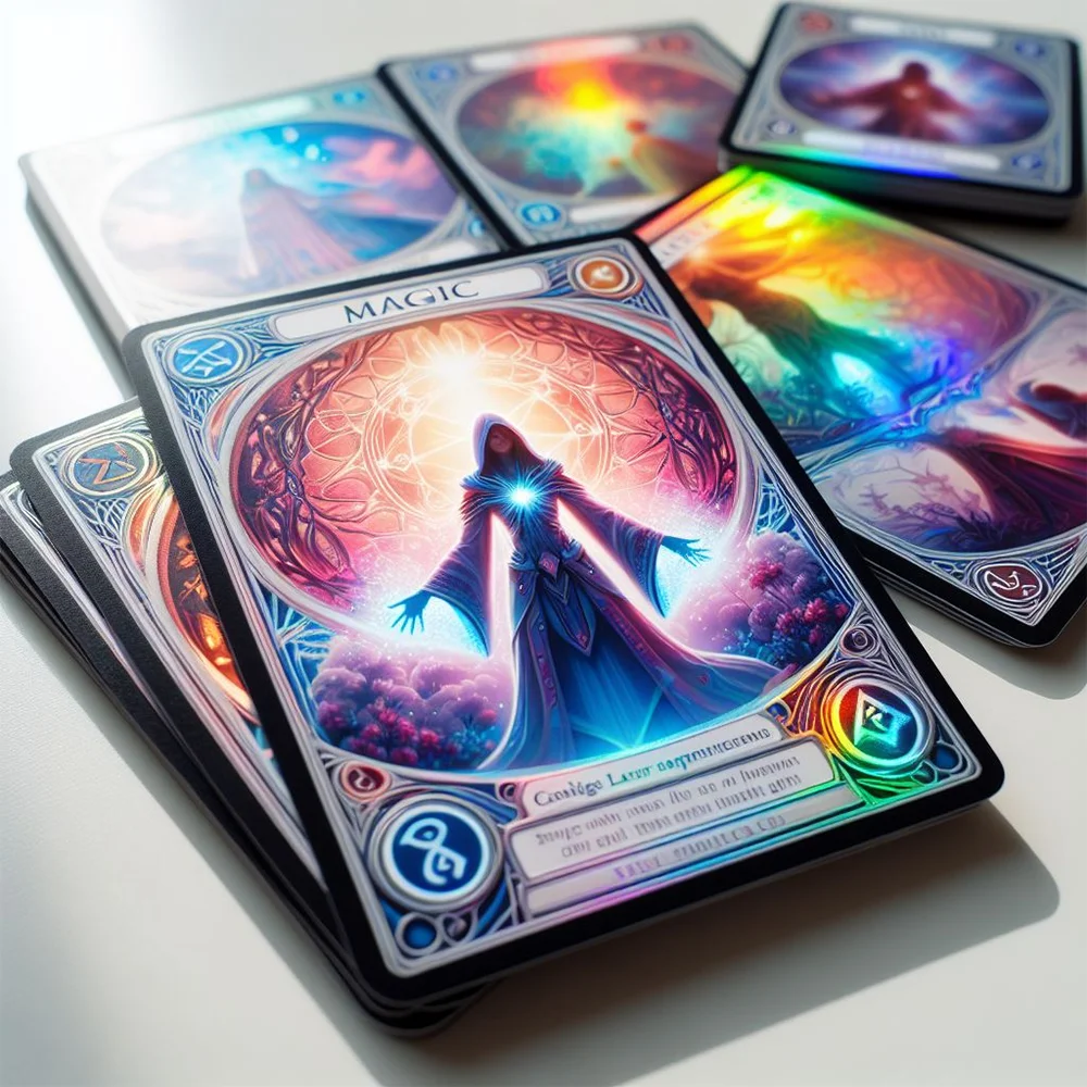 Supplier Custom Holographic Foil Holographic Printing Trading Game Cards