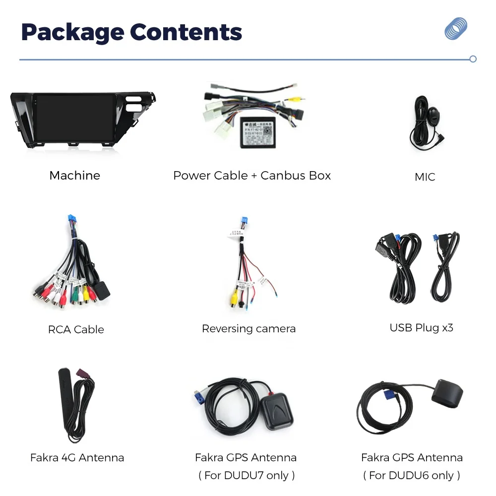 Navifly 2din DUDU7 car stereo audio auto electronics dvd player 2K  QLED screen WIFI   for Toyota Camry 2017 2018 2019 2020