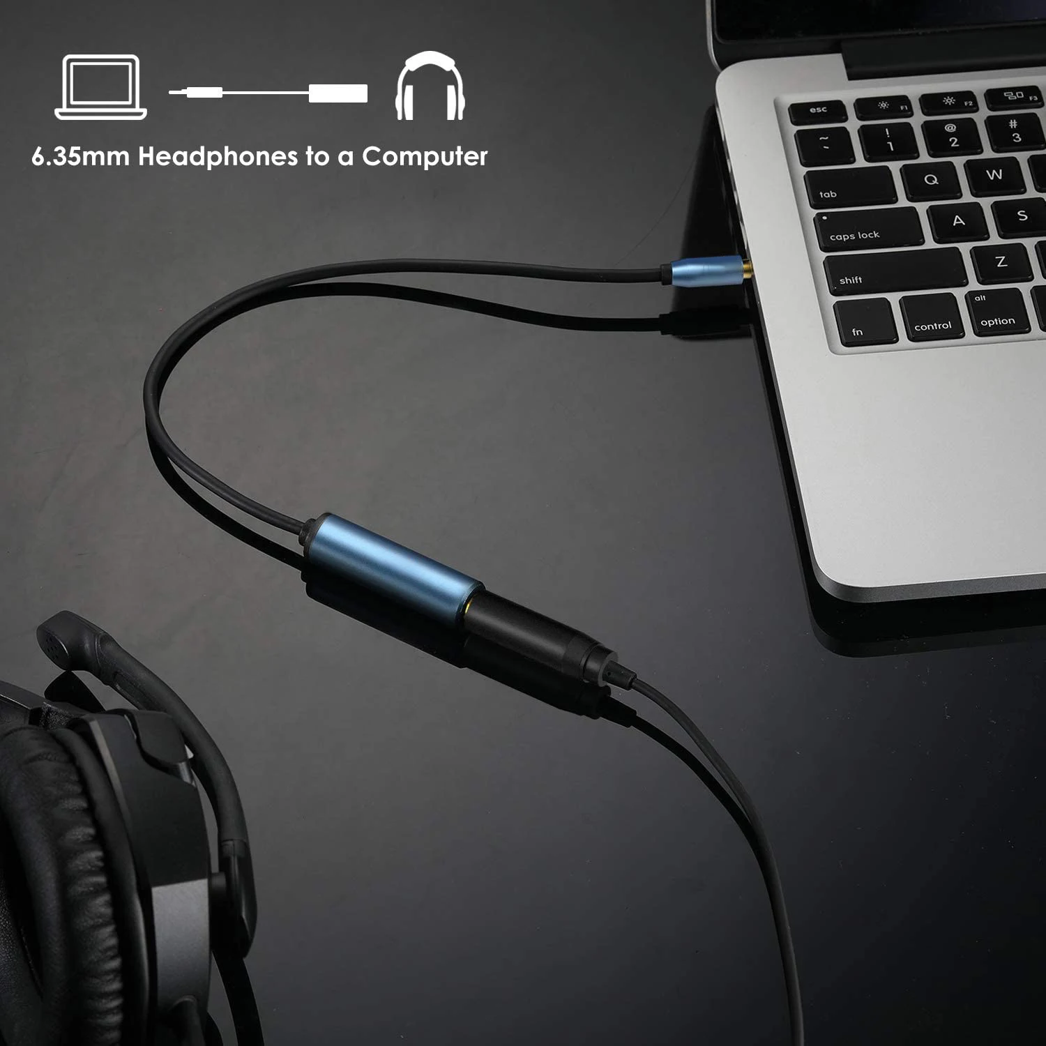 1/4 to 3.5mm Headphone Adapter TRS 6.35mm Female to 3.5mm Male 1/8 to 1/4 Stereo Audio Adapter for Amplifiers Guitar Piano