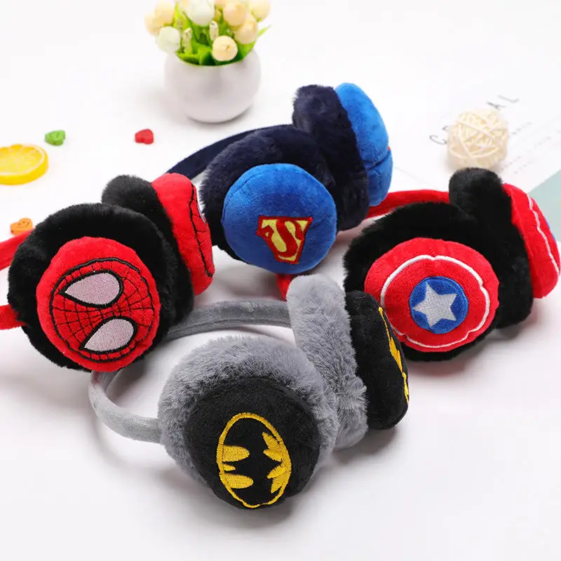 Ear Muffs for kids Winter Ear Warmers Covers for Cold Weather Behind the Head Style Black Fleece Earmuffs