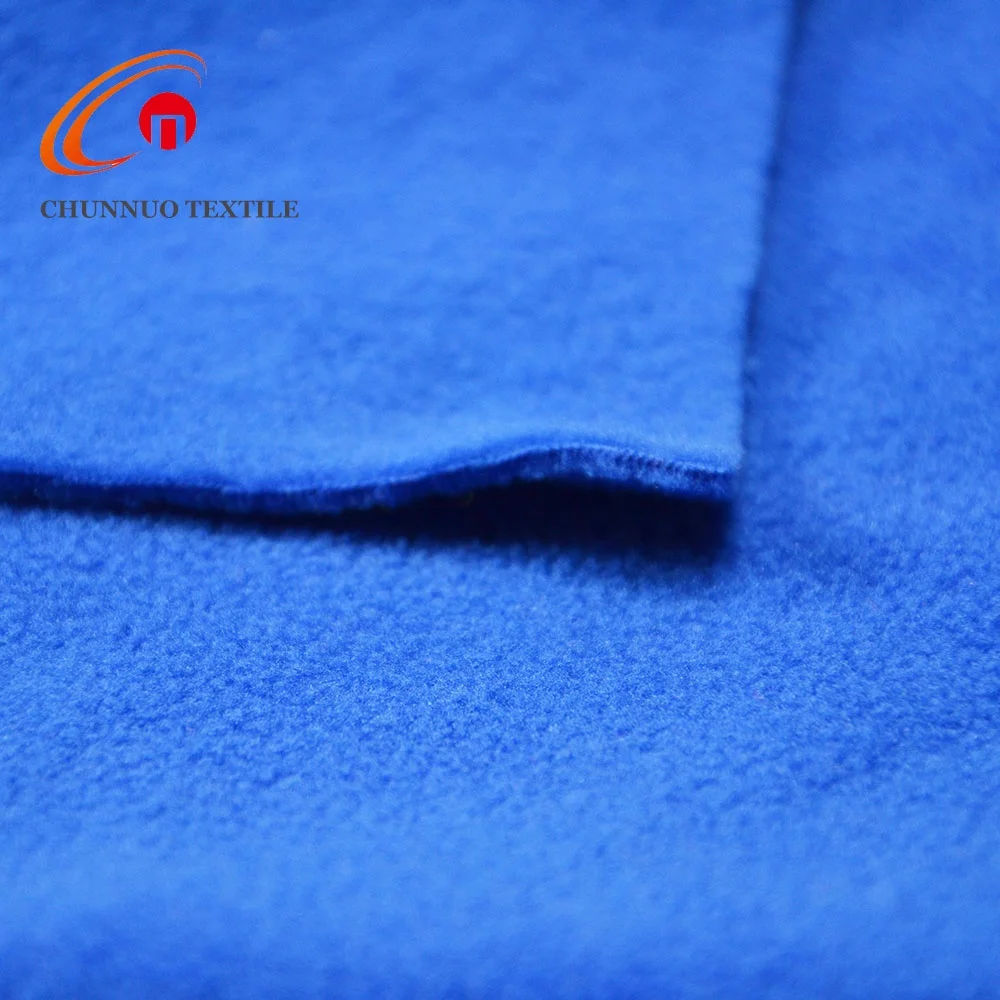 Chunnuo Weft Knitted 100% Polyester DTY Solid Polar Fleece Fabric