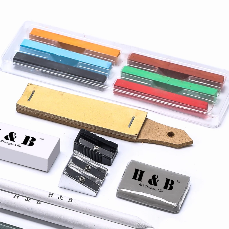 OEM Art 48pcs Professional Sketching and Drawing Pencil Set in Nylon Case for Sketch and Draw with Drawing Tool
