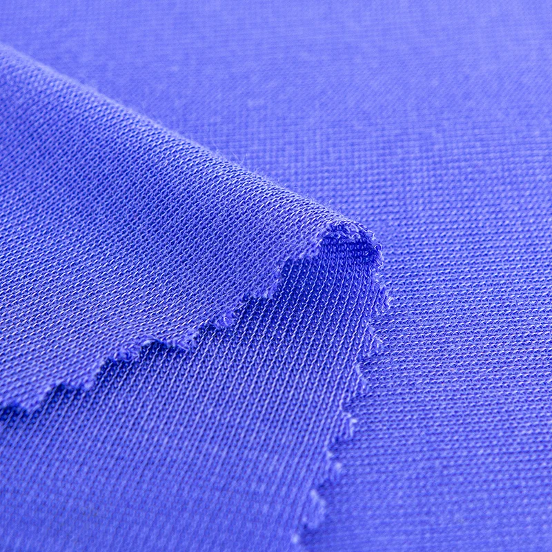 High color fastness Eco-friendly Degradable material Tencel 1*1 Rib fabric for Base shirt Undershirt Skirt  Fashionable dress