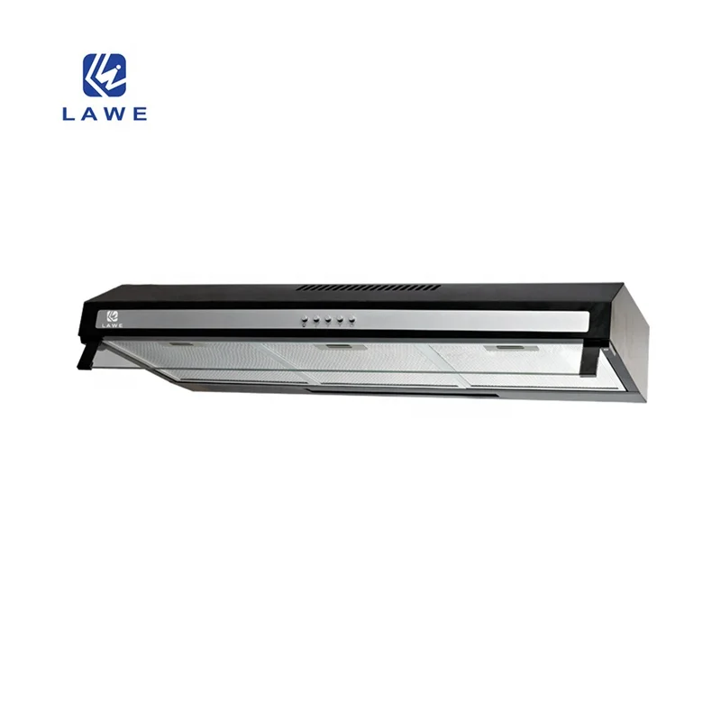Lawe Stainless Steel Smart Kitchen Air Expel Fan Stove Extractor 60cm Slim Under Cabinet cooker hood for kitchen Slim Hood