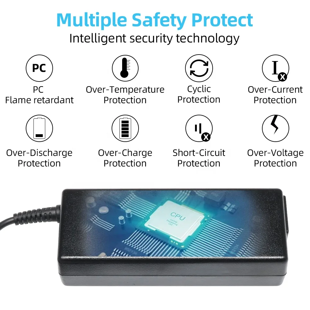 OEM ODM Laptop Charger Manufacturer Universal 19.5v 4.62a 4.5*3.0mm 90W Notebook DC Adapter Charger AC Blue Pin Laptop Adapter