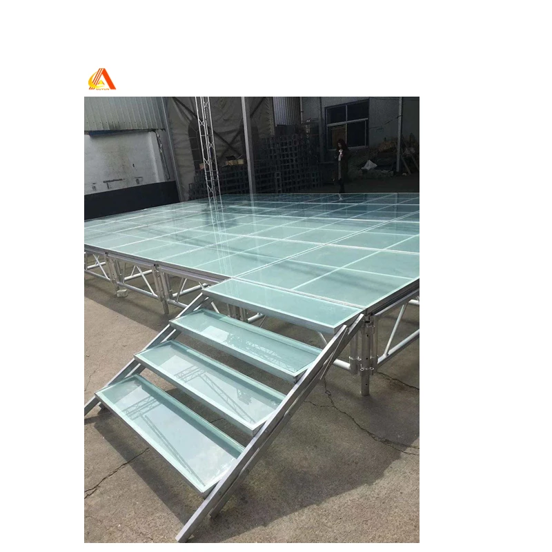 High quality Clear acrylic platform Custom Portable Dance Floor Stage for sale
